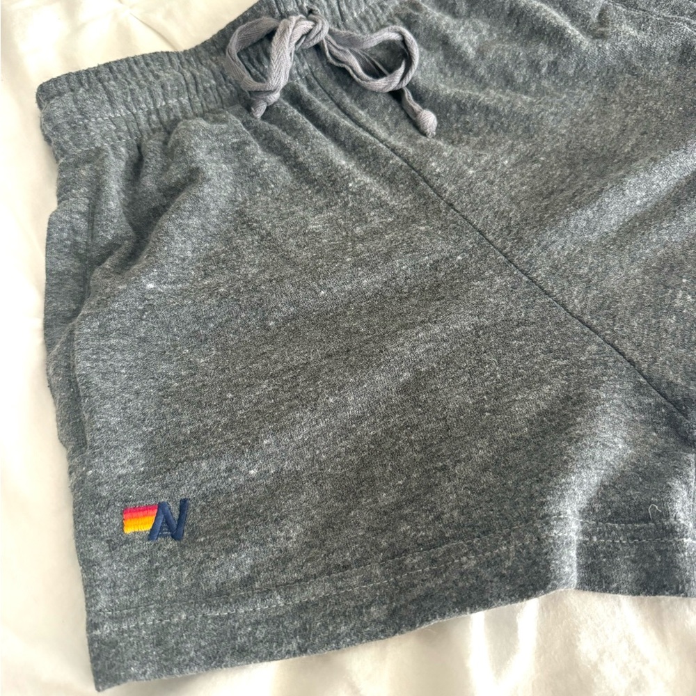 LOGO EMBROIDERY LIGHT WEIGHT LOUNGER SHORT - HEATHER SZ XS